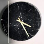 Nero Marquina Clock
